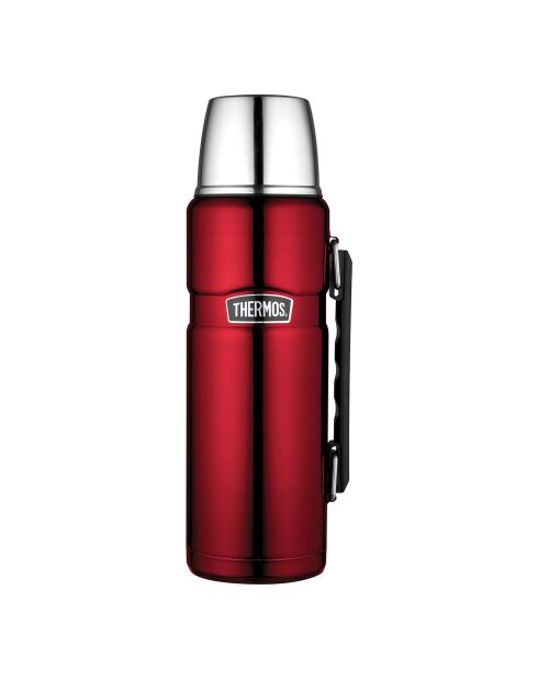 Bouteille isotherme King rouge métallisé - 1.2 L