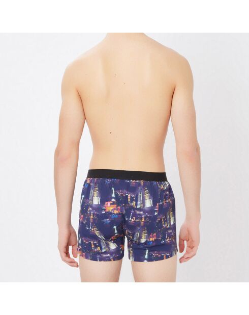 Boxer imprimé violet