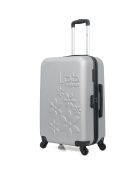 Valise Moyen Séjour 4 roues simples Eleonor 65 cm grise