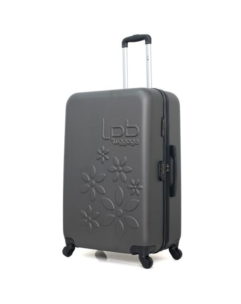 Valigia Eleonor Long Stay 4 ruote singole 75 cm grigio scuro