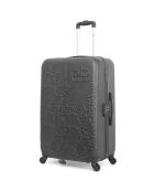 Valise Cabine 4 roues simples Naïs 55 cm gris foncé