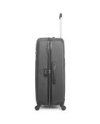 Valise Cabine 4 roues simples Naïs 55 cm gris foncé