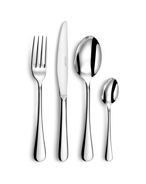 Ménagère Clipper acier - 48 pièces + 1 louche