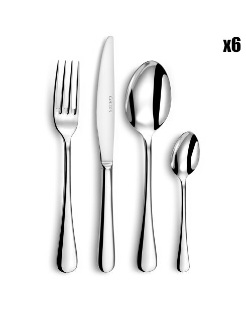 Ménagère Clipper acier - 24 pièces