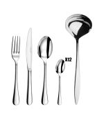 Ménagère Clipper acier - 48 pièces + 1 louche