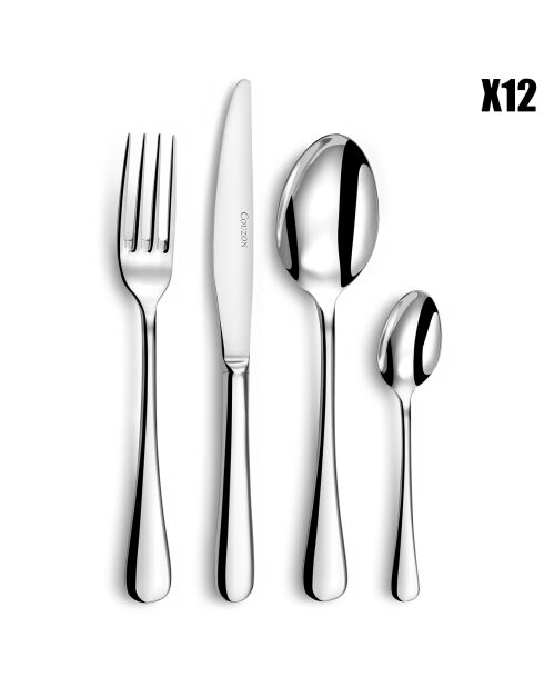 Ménagère Clipper acier - 48 pièces