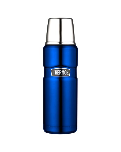 Bouteille isotherme King bleu métallisé - 47 cl