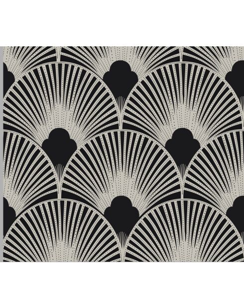 Tapis vinyle Belle époque blanc/noir - 50x100 cm