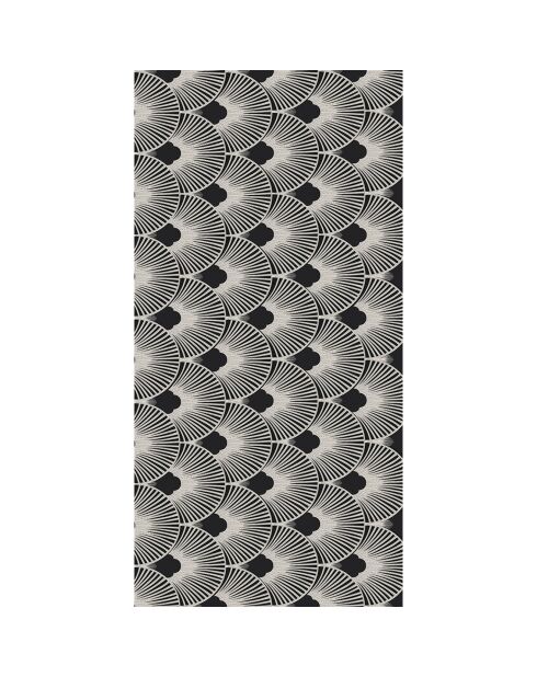 Tapis vinyle Belle époque blanc/noir - 50x100 cm