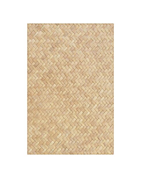Tapis vinyle Sétif beige - 100x133 cm