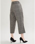 Pantalon en Laine mélangée à carreaux gris