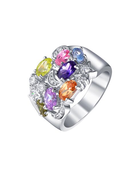 Bague Sky Of The Moon en Argent multicolore