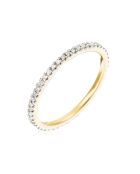 Bague Belle Alliance Tour Complet diamants 0.16 ct or jaune