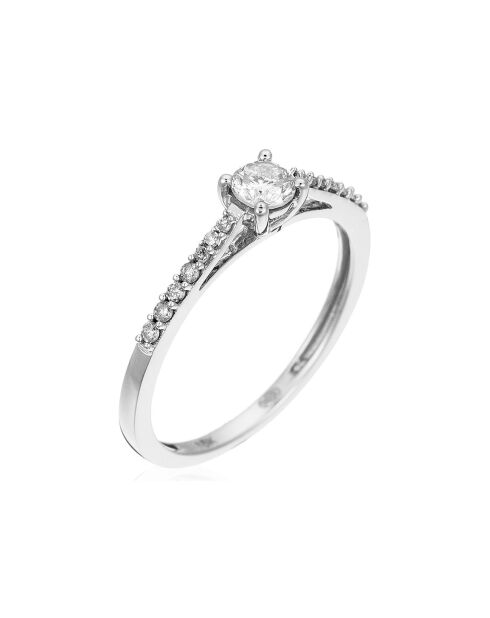 Bague Dis-moi Oui Diamants 0.32 ct or blanc