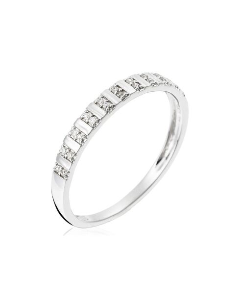 Bague Linéa Diamant 0.04 ct or blanc