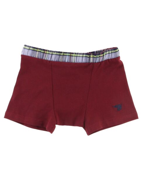 Boxer uni bordeaux