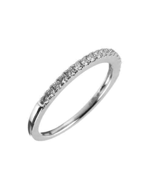 Tour de Diamants ring 0,19 kt witgoud
