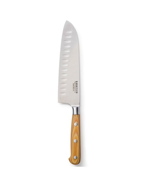 Essentielles Santokumesser aus Holz — 17,5 cm lange Klinge