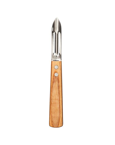 Essentielles Holzschneidebrett, Schäler und Obst-/Gemüsemesser, 38,5 x 16 cm