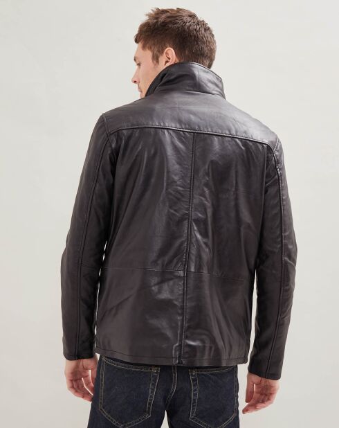 Billy zwarte leren jas