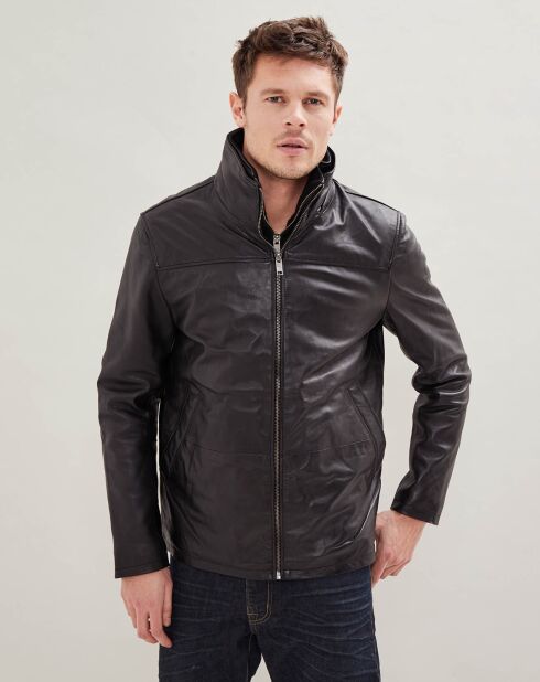 Billy zwarte leren jas