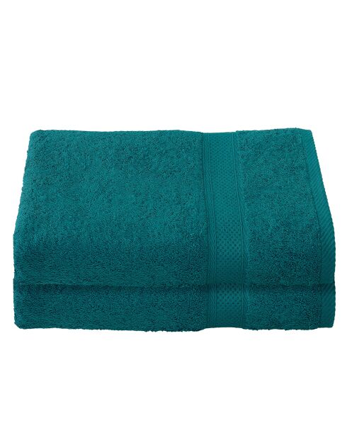 2 x Duschtücher von Stéphanie, 70 x 140 cm, Seegrün
