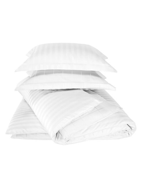 Parure housse de couette Zygo blanche