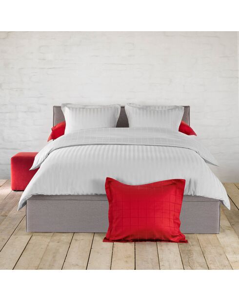 Parure housse de couette Zygo argentée