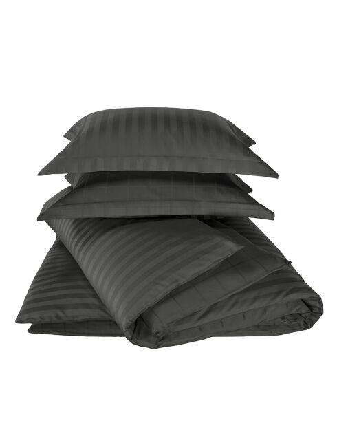 Parure housse de couette Zygo anthracite