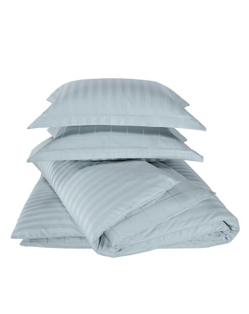 Zygo ijsblauwe dekbedovertrekset