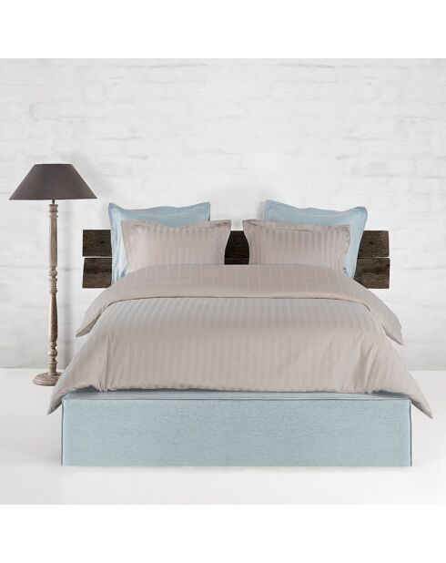 Parure housse de couette Zygo taupe