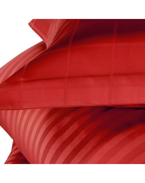 Parure housse de couette Zygo rouge piment