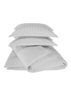 Parure housse de couette Zygo argentée