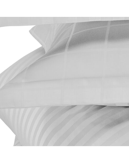 Parure housse de couette Zygo argentée