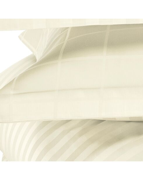 Parure housse de couette Zygo blanc ivoire