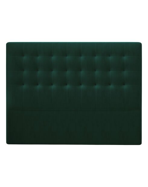 Tête de Lit en Velours Athena vert bouteille - 160x120 cm