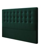 Tête de Lit en Velours Athena vert bouteille - 180x120 cm