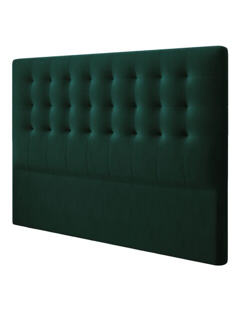 Tête de Lit en Velours Athena vert bouteille - 180x120 cm