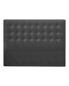 Tête de Lit en Velours Athena gris foncé - 160x120 cm
