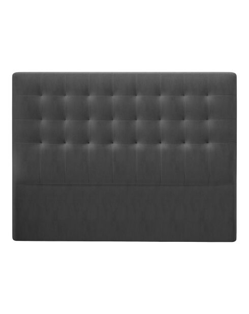 Tête de Lit en Velours Athena gris foncé - 180x120 cm