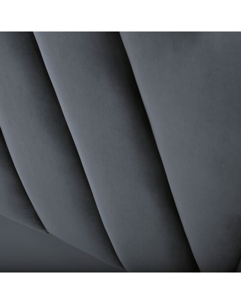 Kopfteil Eiffel aus Samt, 180 x 120 cm, Dunkelgrau