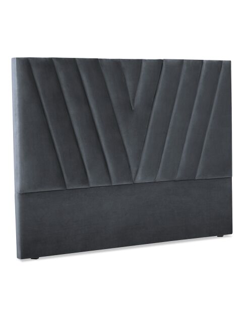 Tête de Lit en Velours Eiffel gris foncé - 180x120 cm