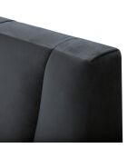 Tête de Lit en Velours Eiffel gris foncé - 180x120 cm