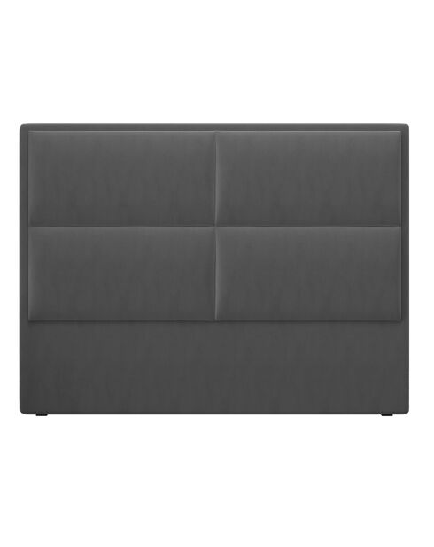Tête de Lit en Velours Lara gris foncé - 160 cm