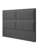Tête de Lit en Velours Lara gris foncé - 180 cm