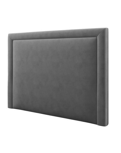 Tête de Lit en Velours Primevere gris foncé - 160x120 cm