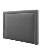 Tête de Lit en Velours Primevere gris foncé - 180x120 cm