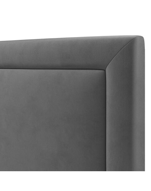 Tête de Lit en Velours Primevere gris foncé - 180x120 cm