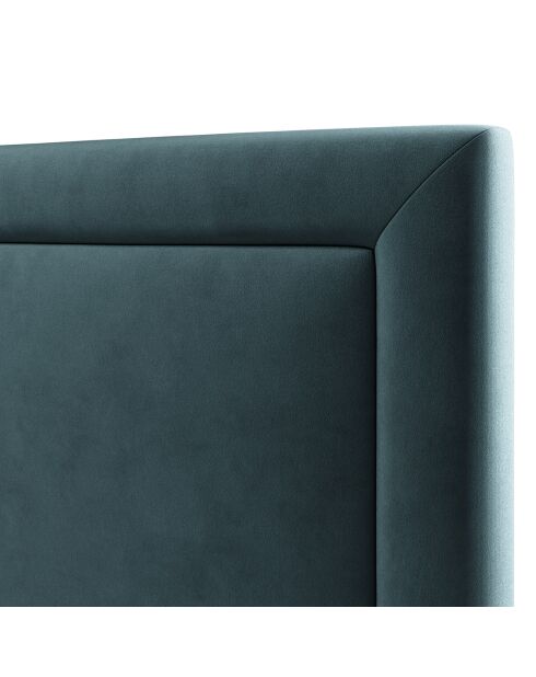 Tête de Lit en Velours Primevere pétrole - 180x120 cm