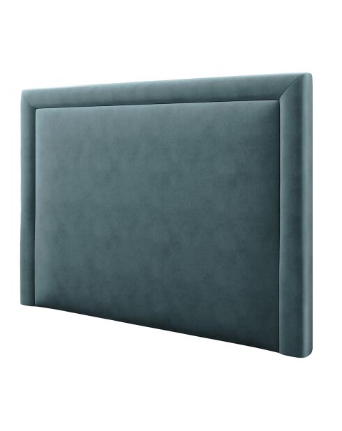 Tête de Lit en Velours Primevere pétrole - 160x120 cm